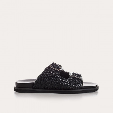 MULES MIAMI CUIR TRESSE...