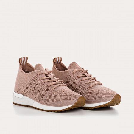 BASKETS INES CROCHET LAME