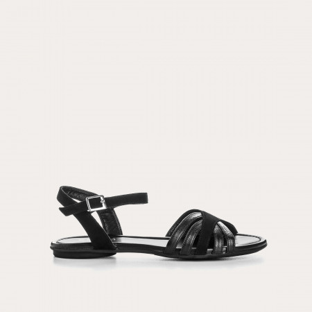 SANDALES PLATES BESSE CUIR