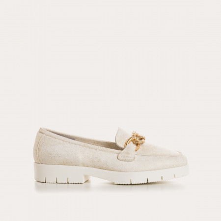 MOCASSINS MERRY CUIR PAILLETE